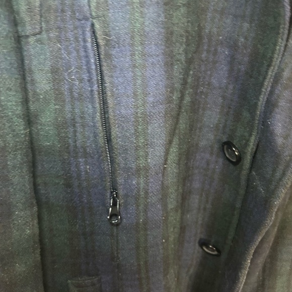 Vintage tartan/plaid medium length wool coat - Picture 3 of 9